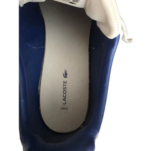 Lacoste Men’s White Blue Casual Sneakers Shoes Size 11 Pre-Owned main image 13